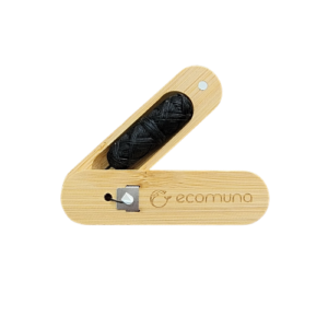 Hilo dental compostable Costa Rica con estuche de bambu - ecomuna lab