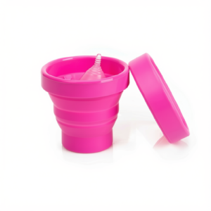 frasco colapsable para copa menstrual - baula - ecomuna market
