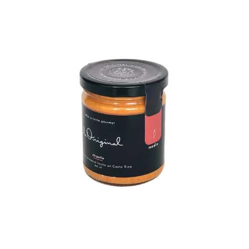 salsa chipotle en vidrio