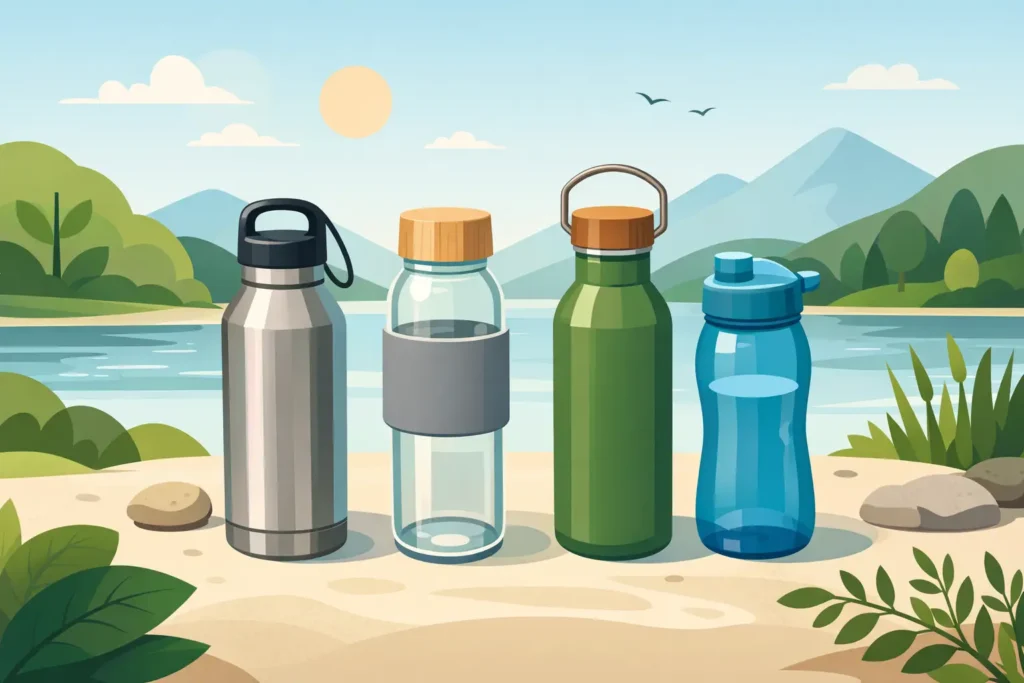 Botellas reutilizables libres de plástico: cuál elegir