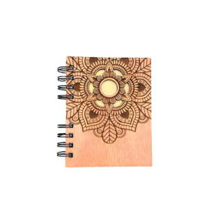 libreta de madera artesanal - decomadera - ecomuna market