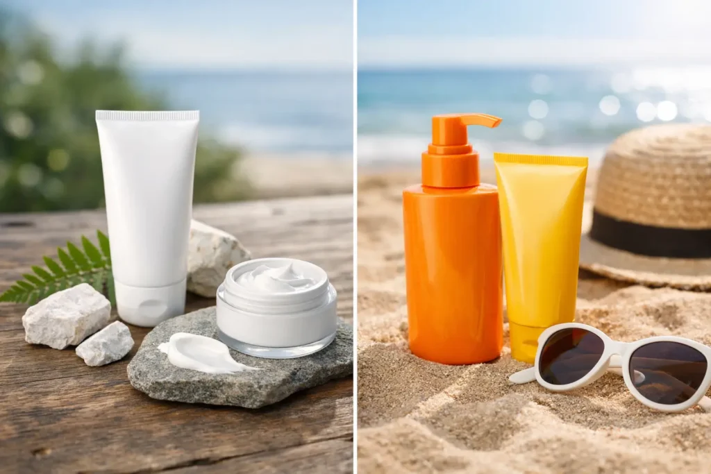 Protector solar mineral vs químico: ¿cuál elegir?